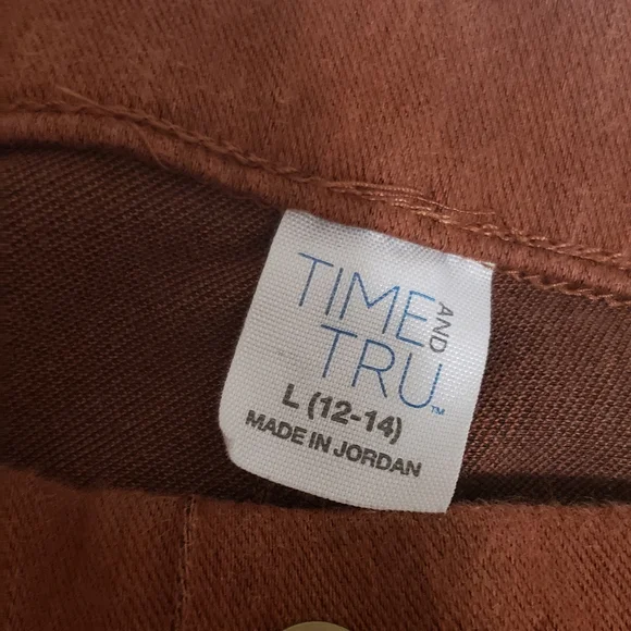 Time & Tru Rust Pull on Pants Size 12/14 - Picture 6 of 6